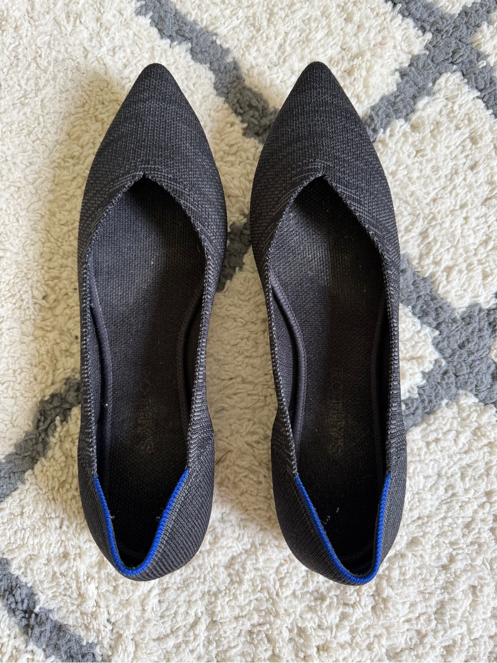Rothy’s Charcoal Point Women's Flats